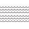 White with Black Scalloped Die-Cut Border Trim, 35 Feet Per Pack, 6 Packs